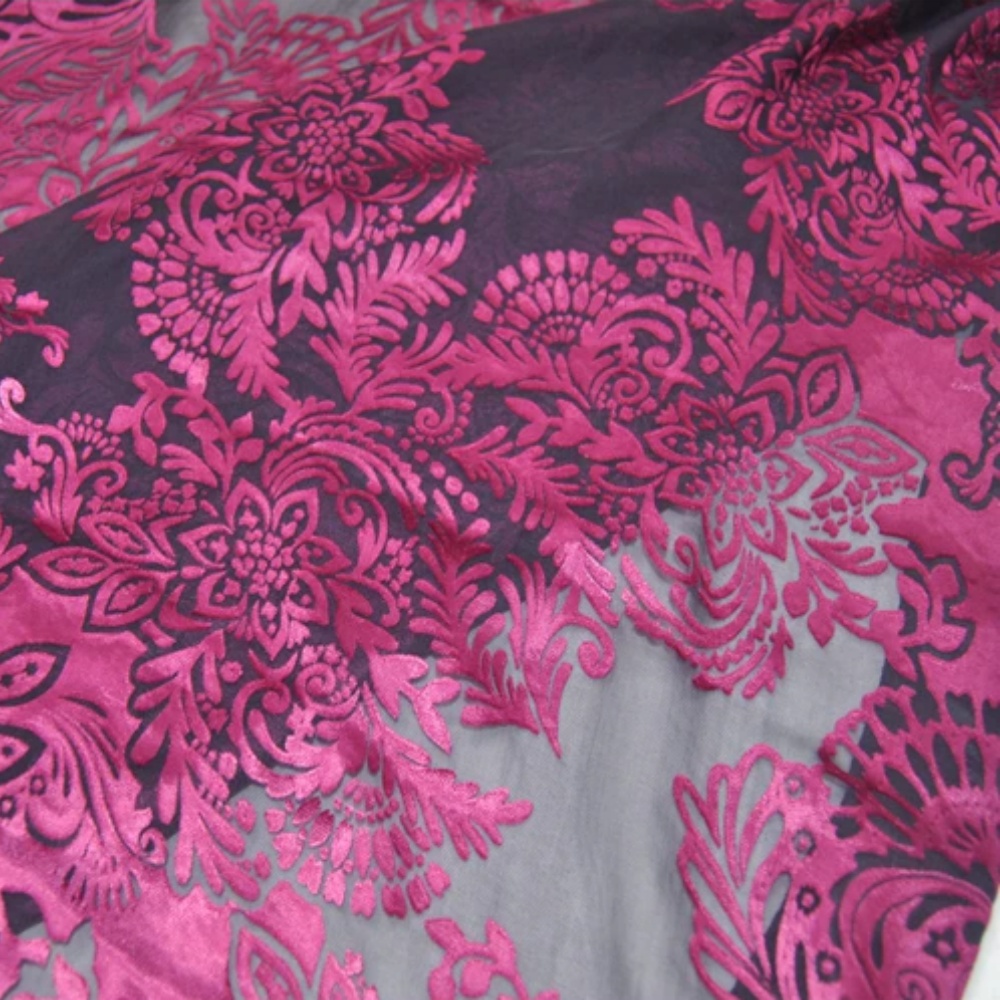 Fashion Large Pink Flower Desi - Robe Silk Women review and price