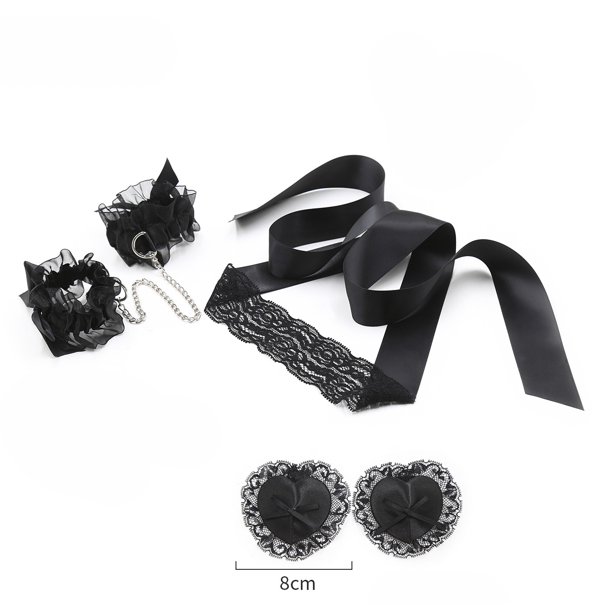 Lace Sex Toy Set Adult Handcuf - Nipple Cover Pasties review and price