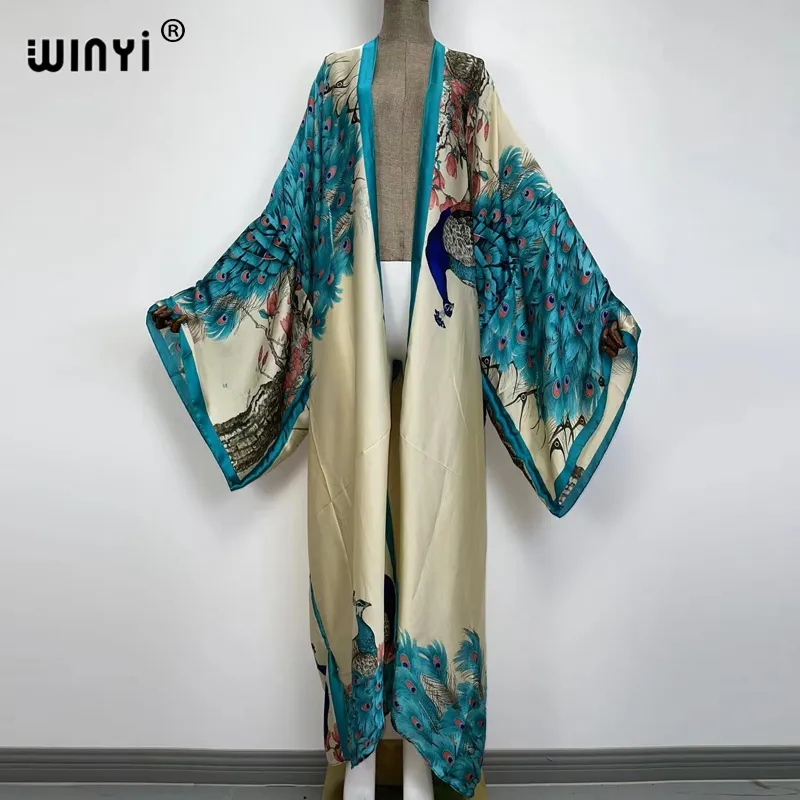 WINYI 2022 Summer Women Cardig - Robe Silk Women review and price